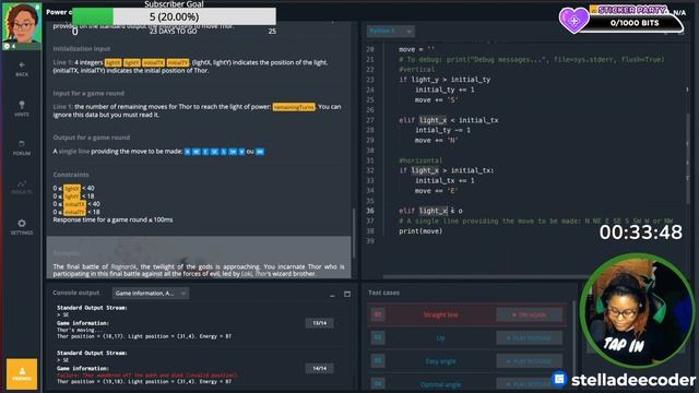 [Python] |Power of Thor: Episode 1 | CodinGame Solution смотреть онлайн