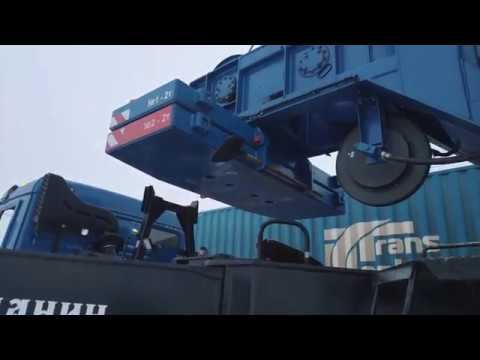 Установка/снятие противовеса на автокране Галичанин 50 тонн КС-65713-1 смотреть онлайн