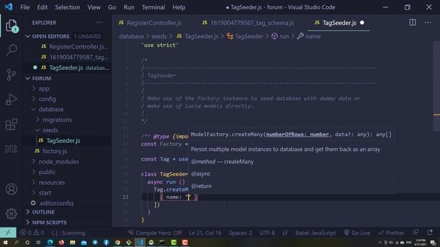 AdonisJS is a Node MVC framework | Database Seeder | EP08 смотреть онлайн