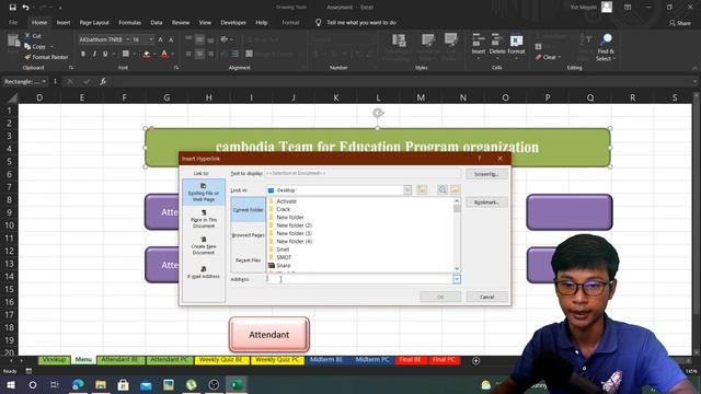 #16 របៀបប្រើប្រាស់ Hyper link Microsoft office Excel 2019 #MEYSIN смотреть онлайн