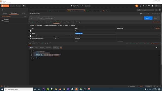 Laravel Social Network API Lesson 08 : Register User Part 2 смотреть онлайн