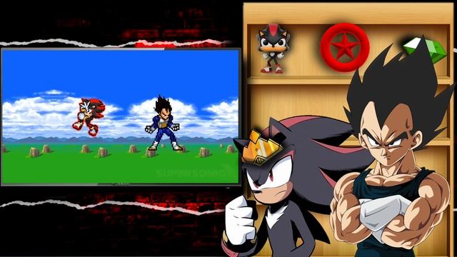 THE MOST EPIC BATTLE EVER!! - King Shadow And Vegeta React To Goku & Vegeta vs Sonic & Shadow смотреть онлайн