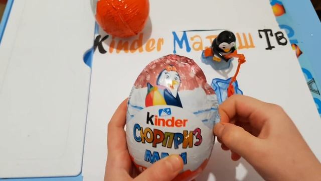 Мега Обзор Новогодние☃️Киндер Макси Пингвины(Kinder MAXI 2019) смотреть онлайн