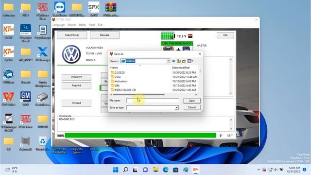 How To Read And Write VW MED17 5 Eeprom Data By KT200
