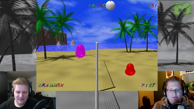 BLOBBY VOLLEY # 2 - Rematch Br4mm3n vs. Piet «» Let's Play Blobby Volley | HD смотреть онлайн