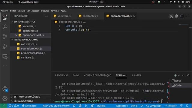 Programar em Javascript - Aula 03 - Variáveis смотреть онлайн