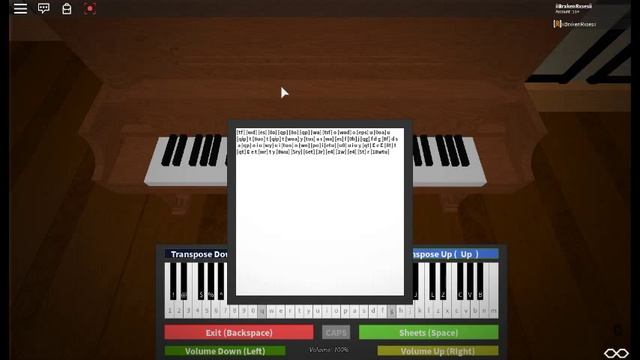 Canon in D ROBLOX Piano sheets. смотреть онлайн