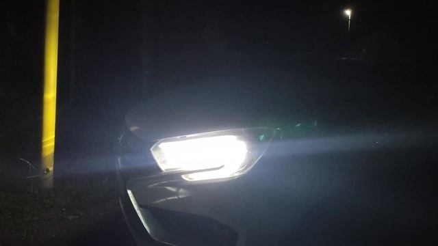Lada Vesta NG свет диодных фар led ночью смотреть онлайн