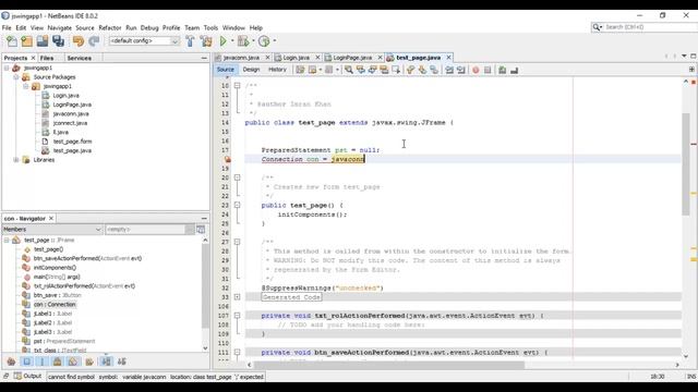 Java Swing Tutorials 5- How to Insert and save data from Netbeans Java into Database смотреть онлайн