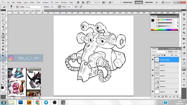 Art storm CG: Drawing creatures (freestyle for fun) смотреть онлайн