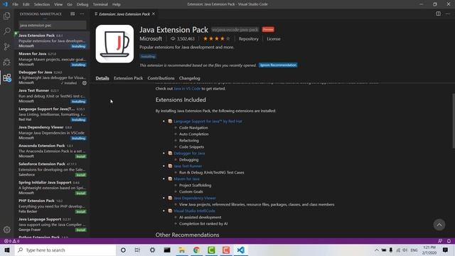 Java coding in VS Code смотреть онлайн