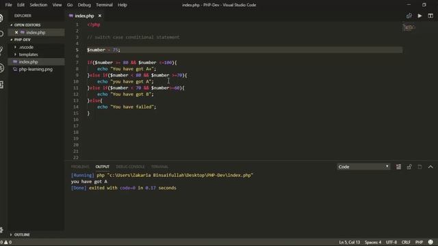 Switch case conditional statement смотреть онлайн