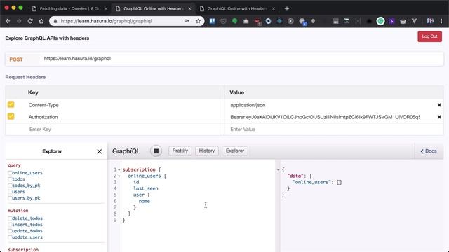 3. Subscribe to Realtime data with GraphQL Subscriptions смотреть онлайн