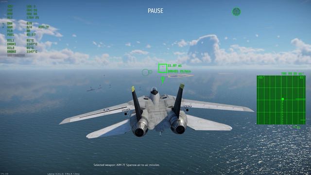 War Thunder F-14A | AIM-7F Sparrow смотреть онлайн