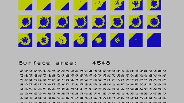 Advent of Code, Day 18, 2022 Visualized — ZX Basic on 8-bit Z80 (running on ZX Spectrum [FUSE]) смотреть онлайн