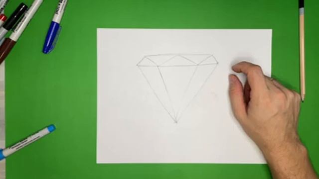 Как нарисовать Алмаз. How to draw Diamond смотреть онлайн