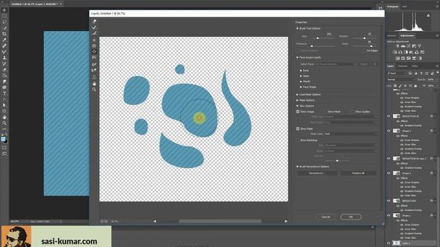 How to draw water droplets - only by using layer Styles & Paths in Adobe Photoshop смотреть онлайн