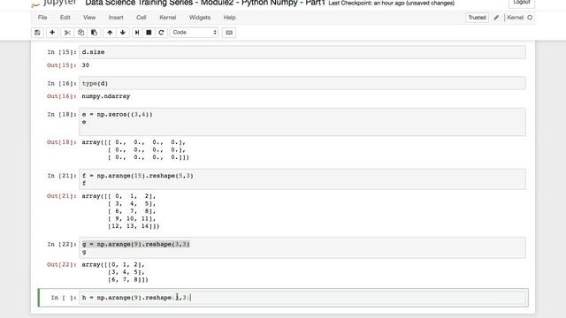 Data Science Tutorials - Module 2- Part 1 - Python Numpy for Data Science - смотреть онлайн