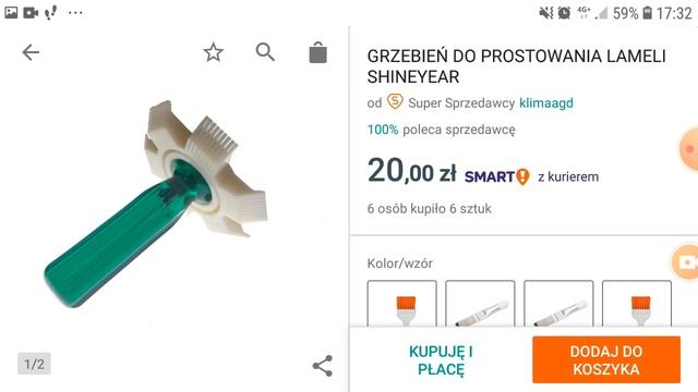 Grzebień do prostowania lameli chłodnic смотреть онлайн