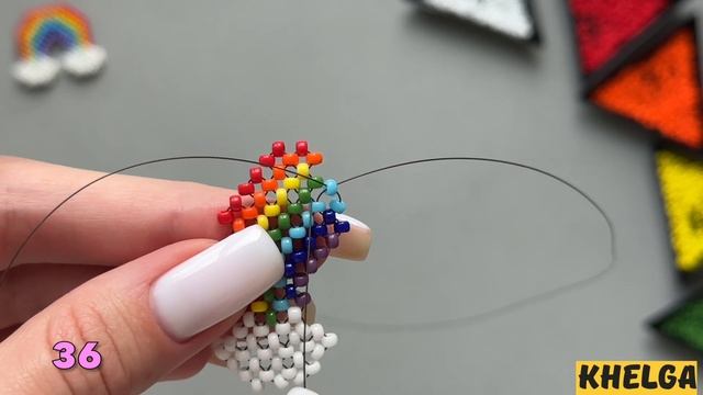 How to make a beaded rainbow (RAW) смотреть онлайн