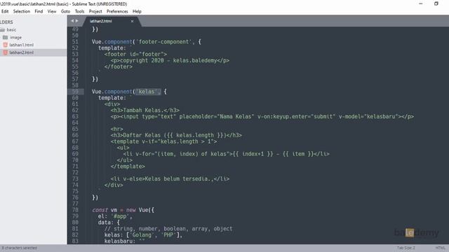 Belajar Vue.js - #40 Membuat Component Part 2 смотреть онлайн