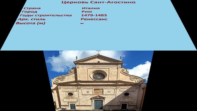 Церковь Сант-Агостино (Рим) смотреть онлайн
