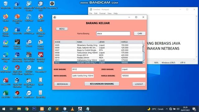 SISTEM MONITORING STOCK BARANG BERBASIS JAVA MENGGUNAKAN NETBEANS DAN MYSQL смотреть онлайн