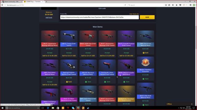 FARMSKINS PROFIT! CSGO смотреть онлайн