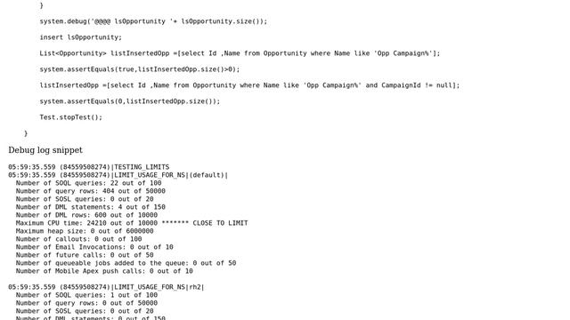 Salesforce: APEX CPU TIME LIMIT exception while no unnecessary loop already removed смотреть онлайн