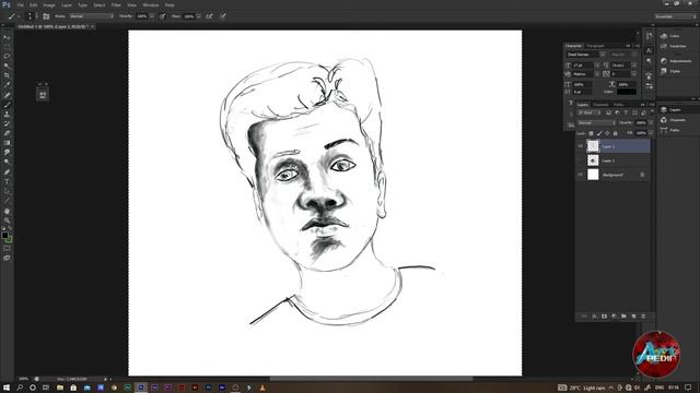 apa | photoshop sketch | tutorial смотреть онлайн