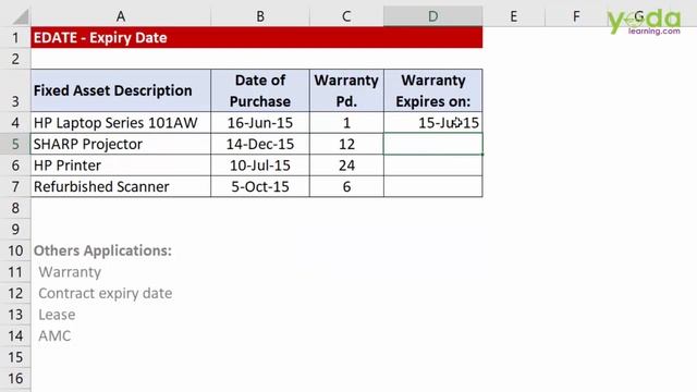 How to Calculate Warranty Expiry Date in Excel | Calculate Warranty Period | Excel Tutorial 2020 смотреть онлайн