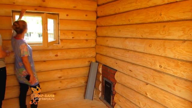 Баня 4 на 6 из сосны с мансардой / 