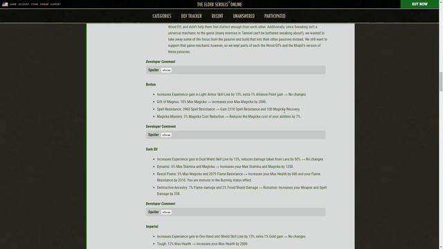 Habilidades Raciales - Todos los cambios | Elder Scrolls Online смотреть онлайн