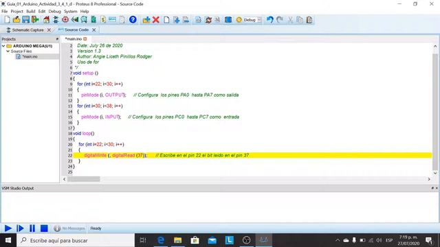 Proteus Guia 01 Arduino Actividad 3 4 1 D