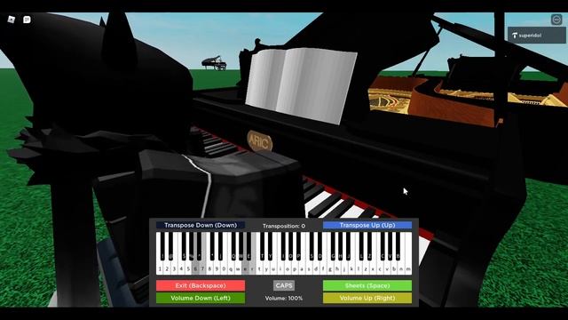 Giorno's Theme | on Roblox Piano смотреть онлайн
