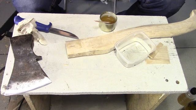 Как сделать топор (часть 3) - Как насадить топор на топорище? Расклинить топор на крест. смотреть онлайн