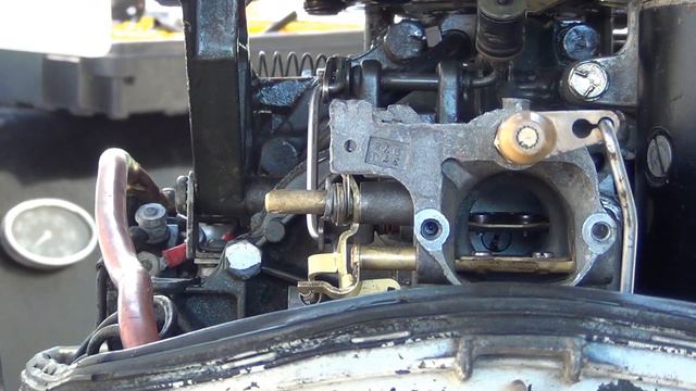 Johnson 20 Hp Outboard - Carburetor, Timing, Throttle Cam And Follower