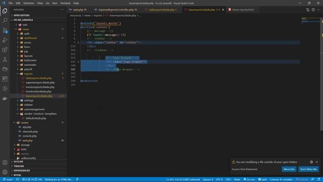 Create page Leave Reports in Laravel 8 HR | System Management смотреть онлайн
