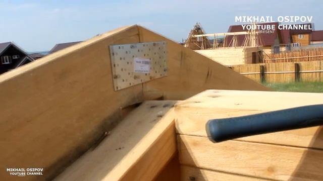 Монтаж мансардной крыши. Вынос крыши. Каркасный дом своими руками смотреть онлайн