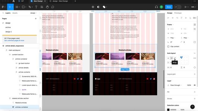 Responsifying an ENTIRE PAGE in Figma – Design a Website ep.32 – #free #ux #ui #course смотреть онлайн