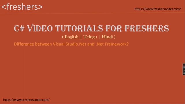 Learn C# with Question : What is .Net Framework - Telugu смотреть онлайн