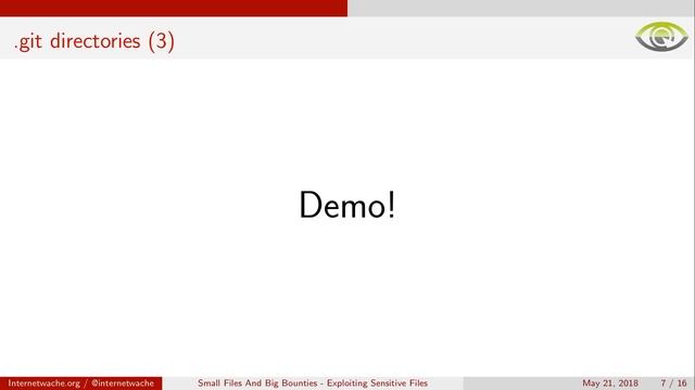 LevelUp 0x02 - Small Files And Big Bounties, Exploiting Sensitive Files смотреть онлайн