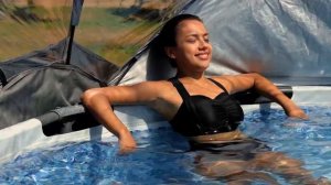 Каркасный бассейн с куполом 366х122. Bestway 5619k.