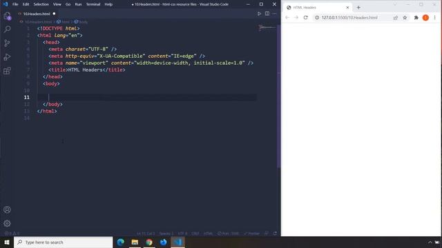 HTML-CSS Tutorial Lesson 10: HTML Headers смотреть онлайн