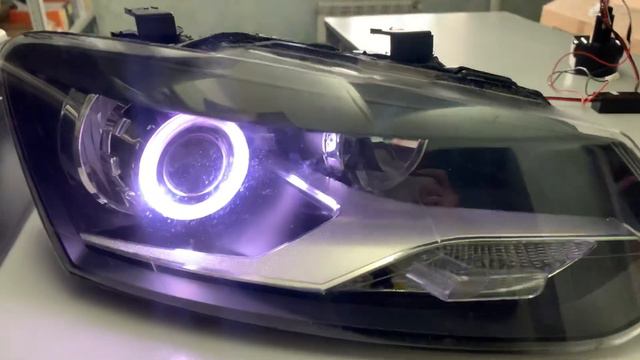 Тюнинг фары Volkswagen Polo хетчбек до рест / седан