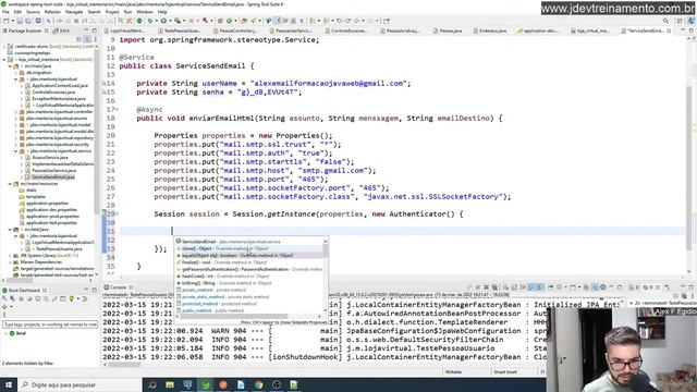 ? Recursividade, @Async e envio de E-mail - Mentoria em JAVA Web Full-Stack смотреть онлайн