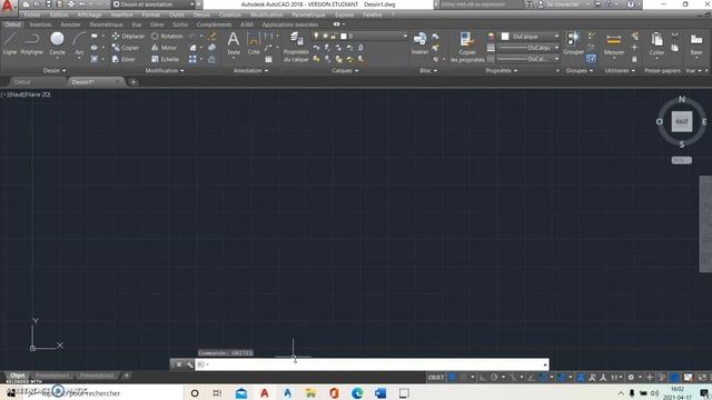 Autocad 2018- Changement de l'unité de mesure dans un dessin - Métrique vers impérial смотреть онлайн