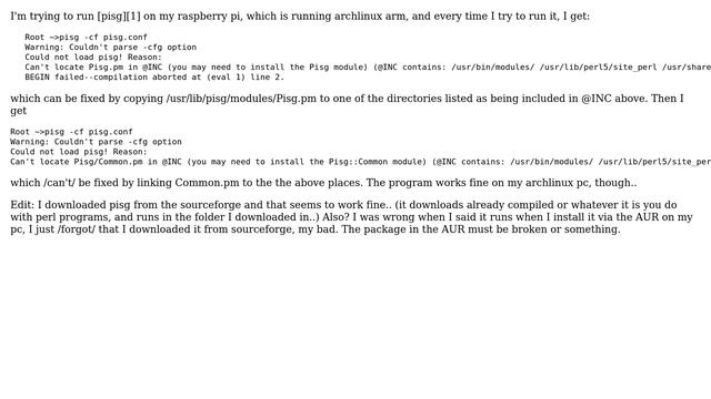 Perl program won't run on arm6, but it runs on my 64bit computer смотреть онлайн