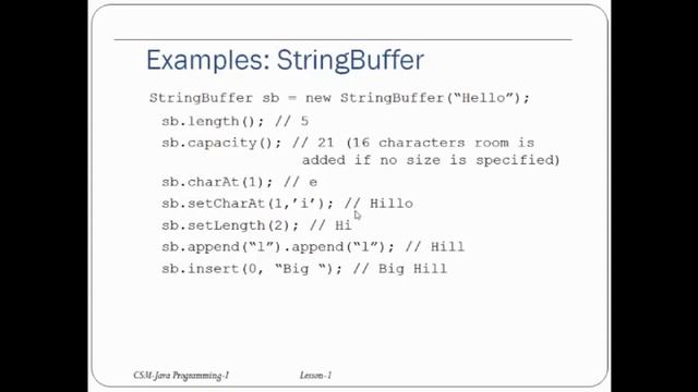Core Java | Strings in Java | String buffer | String Builder - Part 51 смотреть онлайн