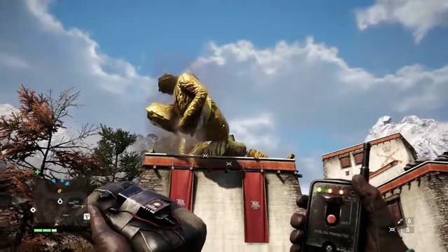 Far Cry 4 - Pagen Mins statue collapsing. смотреть онлайн